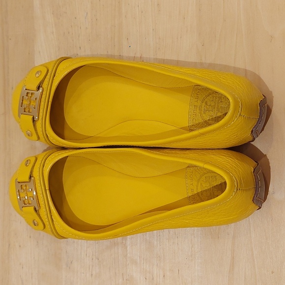 Tory Burch Yellow Leather Flats - Picture 7 of 15